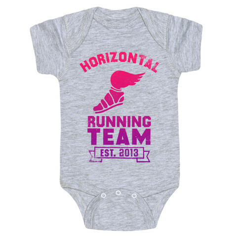 Horizontal Running Team Baby One-Piece