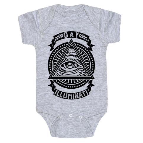 Gay Illuminati Baby One-Piece