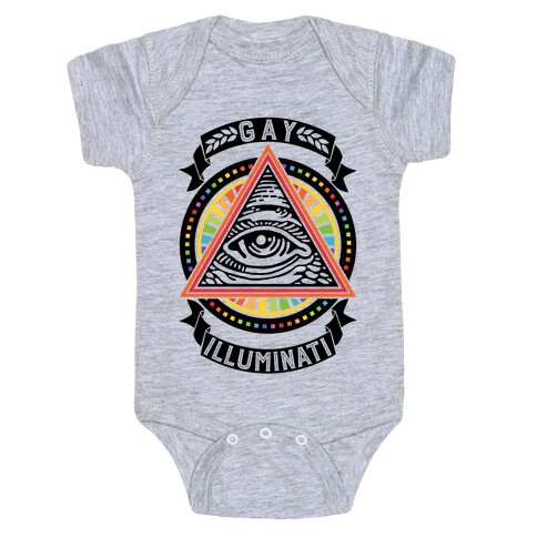 Gay Illuminati Baby One-Piece