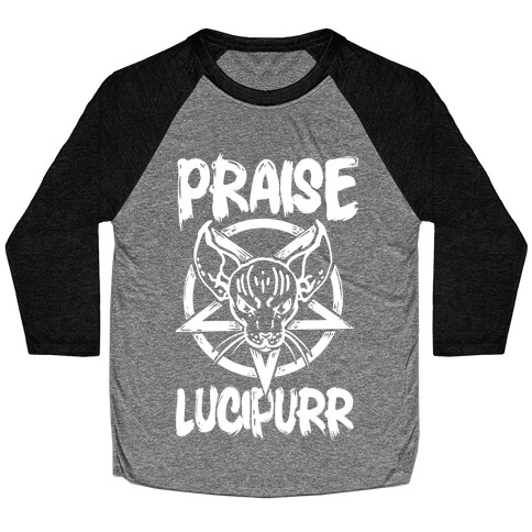 Praise Lucipurr Baseball Tee