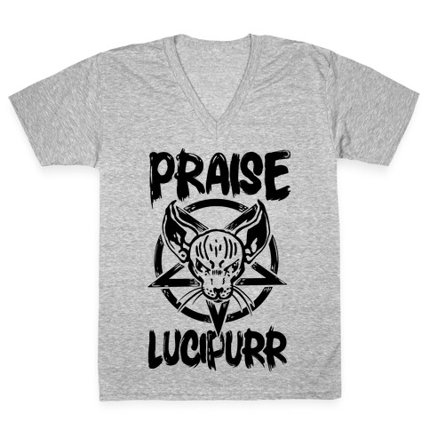 Praise Lucipurr V-Neck Tee Shirt