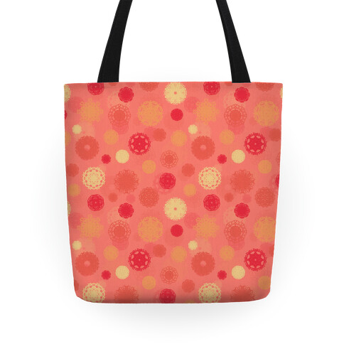 Fractal Flower Pattern Tote