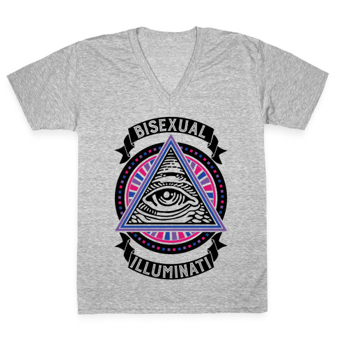 Bisexual Illuminati V-Neck Tee Shirt