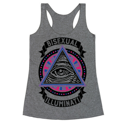 Bisexual Illuminati Racerback Tank Top