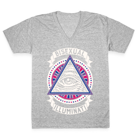 Bisexual Illuminati V-Neck Tee Shirt