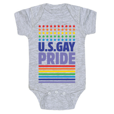 USA Gay Pride Baby One-Piece