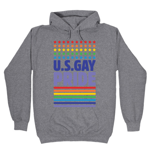USA Gay Pride Hooded Sweatshirt