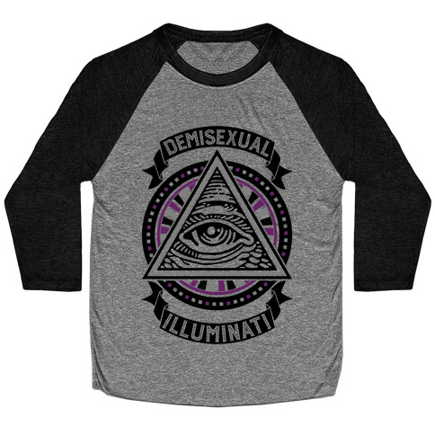 Demisexual Illuminati Baseball Tee