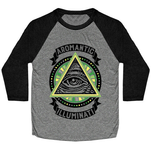 Aromantic Illuminati Baseball Tee