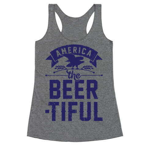 America The Beer-tiful Racerback Tank Top