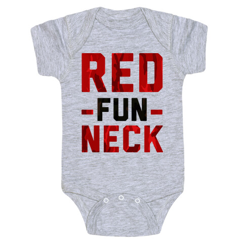 Red Fun Neck Baby One-Piece