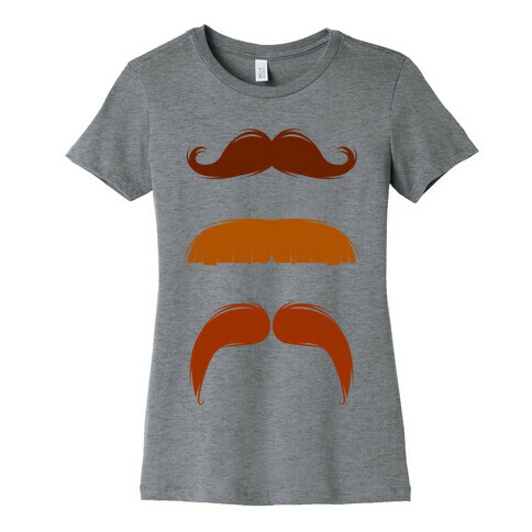 Mustaches Womens T-Shirt