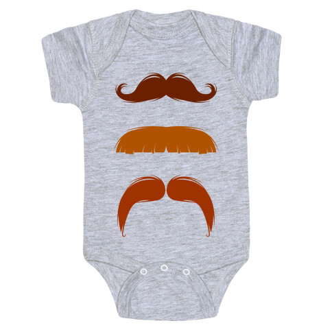 Mustaches Baby One-Piece