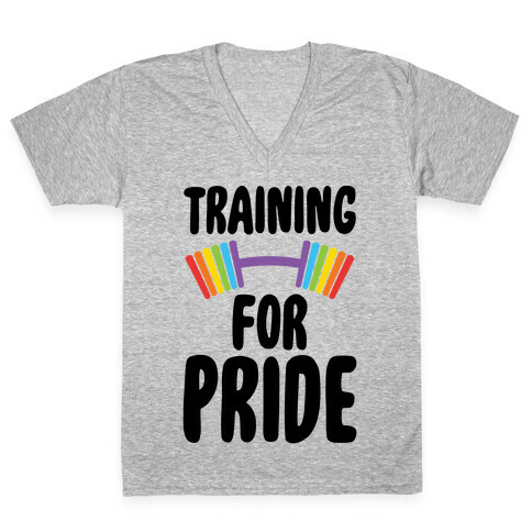 Training For Pride V-Neck Tee Shirt