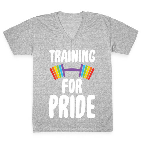 Training For Pride V-Neck Tee Shirt