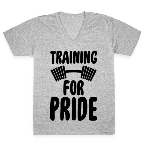 Training For Pride V-Neck Tee Shirt
