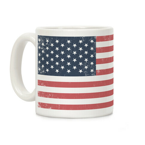 Distressed American Flag Mug Coffee Mug