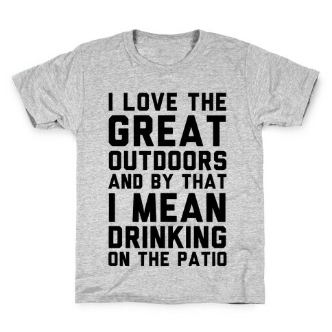 I Love The Great Outdoors Kids T-Shirt