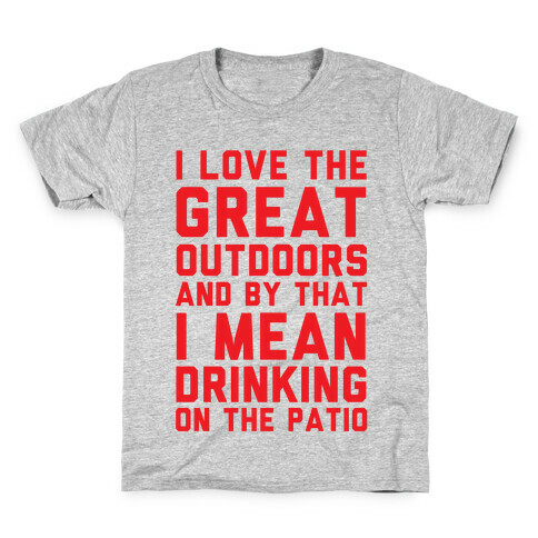 I Love The Great Outdoors Kids T-Shirt