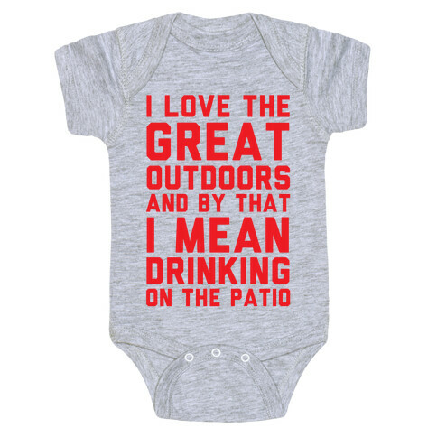 I Love The Great Outdoors Baby One-Piece