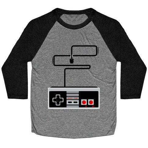 Retro Video Game Controller Baseball Tee