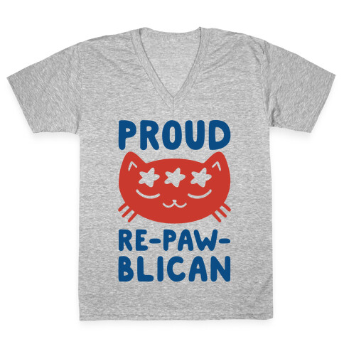 Proud Repawblican V-Neck Tee Shirt