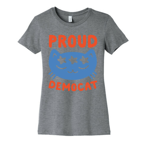 Proud Democat Womens T-Shirt