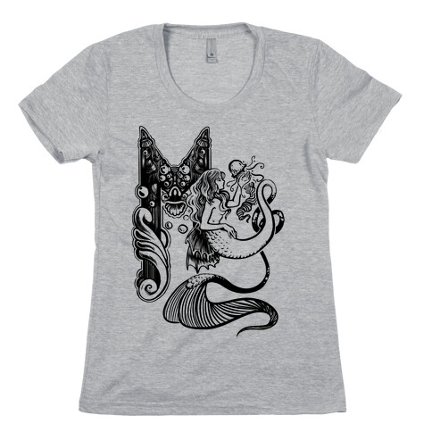 Illuminated M (Mermaid) Womens T-Shirt