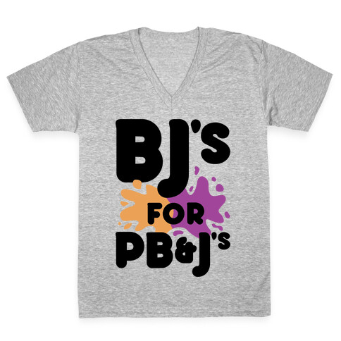 BJ's For PB&J's V-Neck Tee Shirt