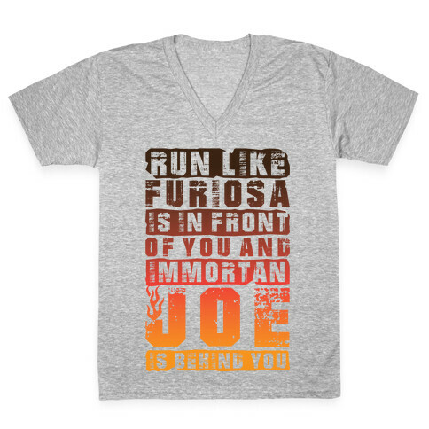 Run Like Furiosa Is In Front Of You V-Neck Tee Shirt