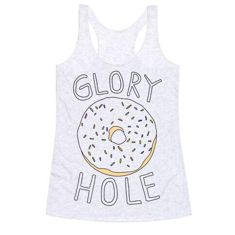Glory Hole Donut Racerback Tank Top