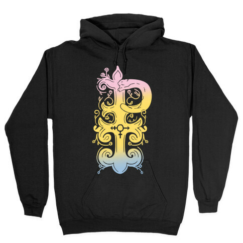 Pansexual Pride Monogram Hooded Sweatshirt