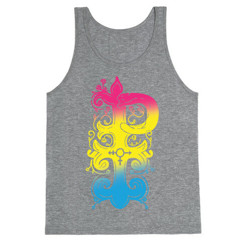 Pansexual Pride Monogram Tank Top