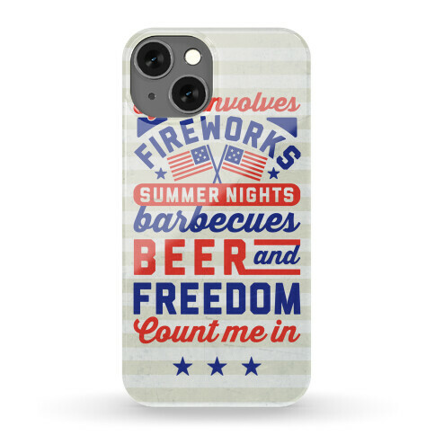 If It Involves Fireworks Count Me In Phone Case