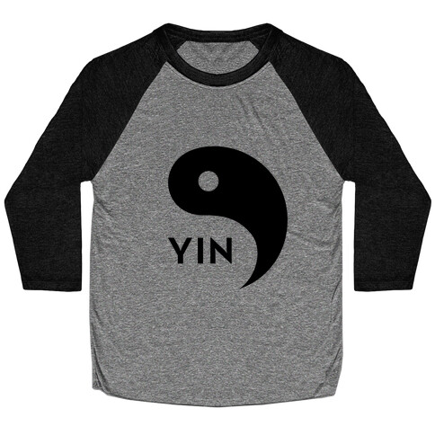 Yin Yang (Yin, Part 1) Baseball Tee