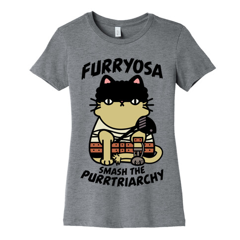 Furryosa Smash the Purrtriarchy Womens T-Shirt