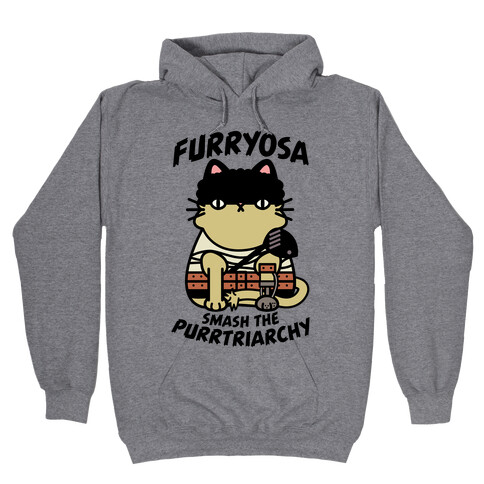 Furryosa Smash the Purrtriarchy Hooded Sweatshirt