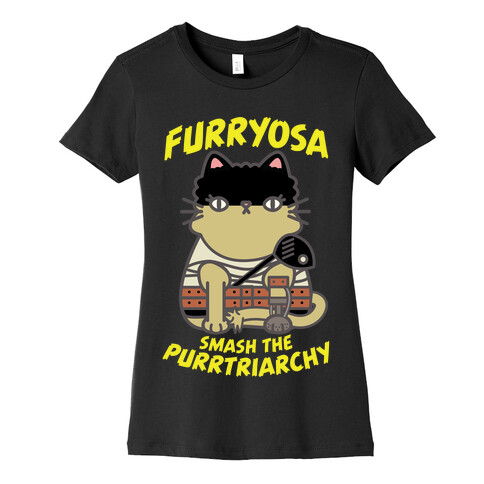 Furryosa Smash the Purrtriarchy Womens T-Shirt