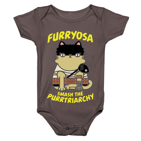 Furryosa Smash the Purrtriarchy Baby One-Piece