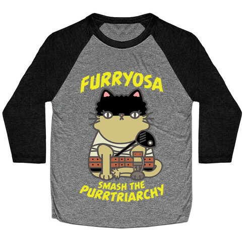 Furryosa Smash the Purrtriarchy Baseball Tee