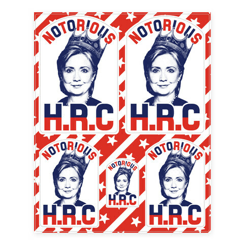 Notorious HRC Stickers and Decal Sheet