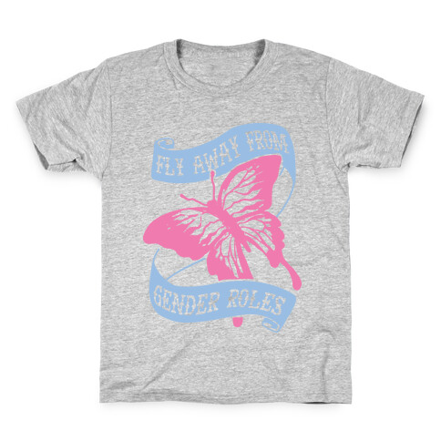 Fly Away From Gender Roles Kids T-Shirt