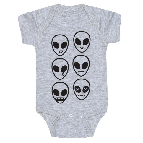 Alien Emojis Baby One-Piece