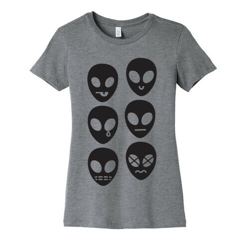 Alien Emojis Womens T-Shirt