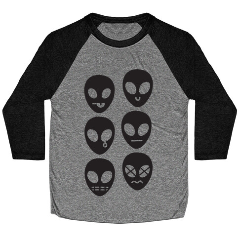 Alien Emojis Baseball Tee