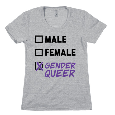 Genderqueer Checklist Womens T-Shirt