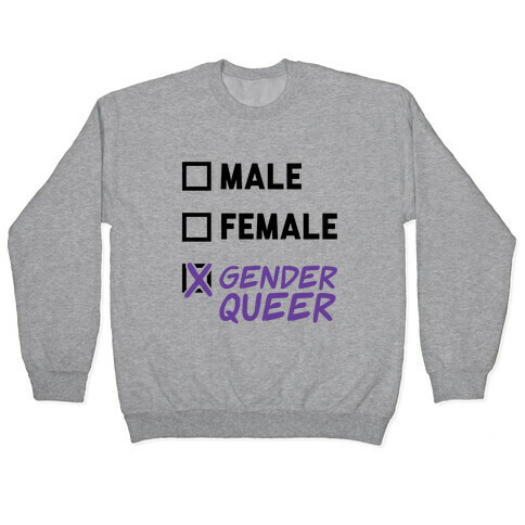 Genderqueer Checklist Pullover