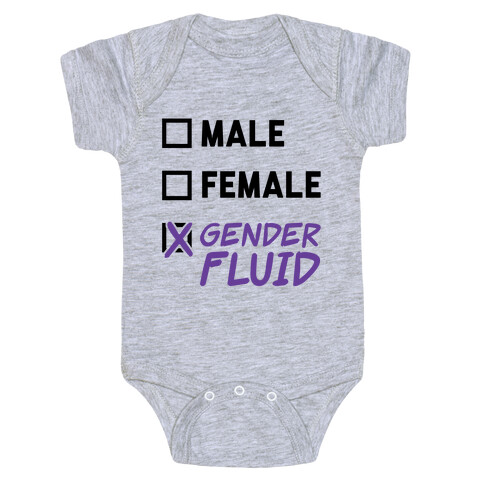 Gender Fluid Checklist Baby One-Piece