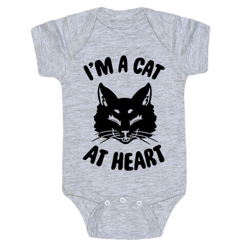 I'm a Cat at Heart Baby One-Piece