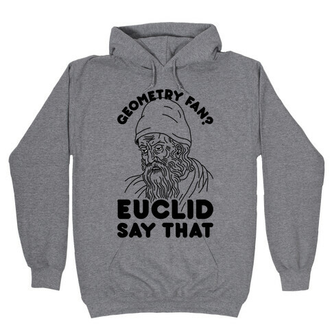 Geometry Fan? Euclid Say That Hooded Sweatshirt